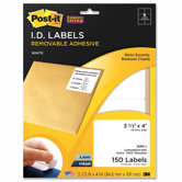 Super Sticky Removable Id Label, 150 Pack