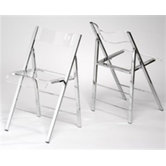 Lucite Folding Side Chairs (Set of 2)