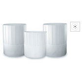 10" Tall Pleated Chef's Hat in White