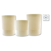 7" Tall Stirling Fluted Chef's Hat in White