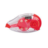 Adhesive Double-Sided Tape Roller, .33" x 393", Clear