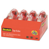 Adhesive Tape Roller Value Pack, 4 Rollers/Pack