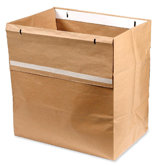 Shredder Bags, Recyclable, 50/BX, Brown