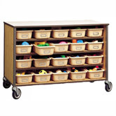 34" H Storage Cart with Optional Trays