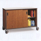 30" H Shelf Cabinet with Optional Hinged Doors