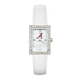 NCAA Ladies Fashion Watch with White Leather Strap