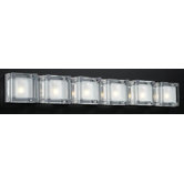 Corteo Six Light Vanity Light  in Polished Chrome