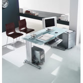 Studio Desk in Satinated Aluminium
