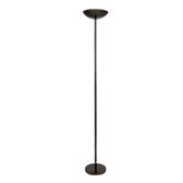 Uplighter Floor Lamp in Black Chrome