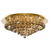 Hanna Six Light Semi Flush Mount in Gold