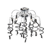 Pigtail 5 Light Flush Ceiling Light in Chrome