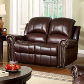 Sedona Leather Reclining Loveseat