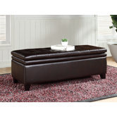 Easton Double Cushion Storage Ottoman