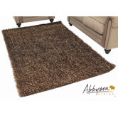 Two-Tone Brown Shag Rug