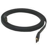 Flat 304.8cm HDMI Cable with 2 Right Angled Hdmi Adapters