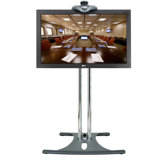 Dual Pole Elliptical TV Stand