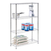 Four Tier Shelving Unit in Chrome