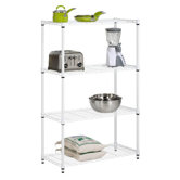 Four Tier Shelving Unit in White