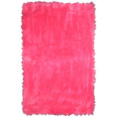 Flokati Hot Pink Rug