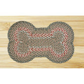 Green/Burgundy Dogbone Novelty Rug