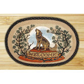 Wolf Welcome Novelty Rug