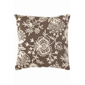 Fresh American Floral Crewel Polypropylene Pillow