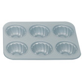 Non-Stick 6 Cup Fluted Muffin Pan