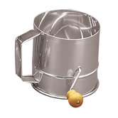 Stainless Steel Crank Sifter (3 Cups)