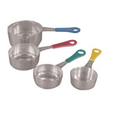 Stainless Steel Measuring Cups with Colored Handle (Set of 4 )