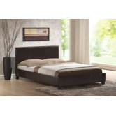 Faux Leather Panel Bed