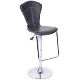 Hazelwood Home 21" Two Adjustable Faux Leather Bar Stools