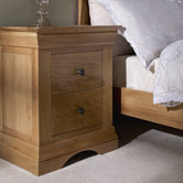 Worthing 2 Drawer Bedside Table