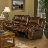 Motion Neptune Leather Loveseat