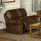 Motion Thor Leather Reclining Loveseat