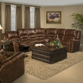 Motion Neptune Leather Reclining Sectional