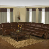 Motion Zeus Leather Reclining Sectional