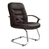 Medium Back Visitor Chair in Black