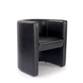 High Back Metro Tub Chair in Brown