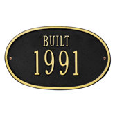 Date "Built" Standard Wall Plaque