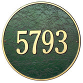 15" Round Wall Address Plaque