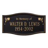 Alexandria "In Memory Of" Standard Wall Plaque