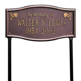 Alexandria "In Memory Of" Standard Lawn Plaque