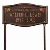 Alexandria "Living Eternally" Standard Lawn Plaque