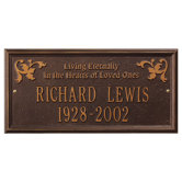 Wilmington "Living Eternally" Standard Wall Plaque