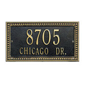 Egg and Dart Standard Wall Address Plaque
