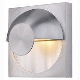 Wandleuchte Dacu in Aluminium geb&uuml;rstet