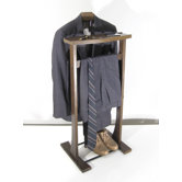 Ashton Wardrobe Valet in Medium Walnut