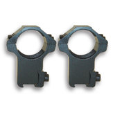 Aluminum High Dovetail Ring in Black