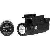 Compact Pistol and Rifle Flashlight Laser with Quick Release Weaver Mount in Green