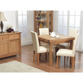 Adler Dining Chair with Oak Legs in Cream